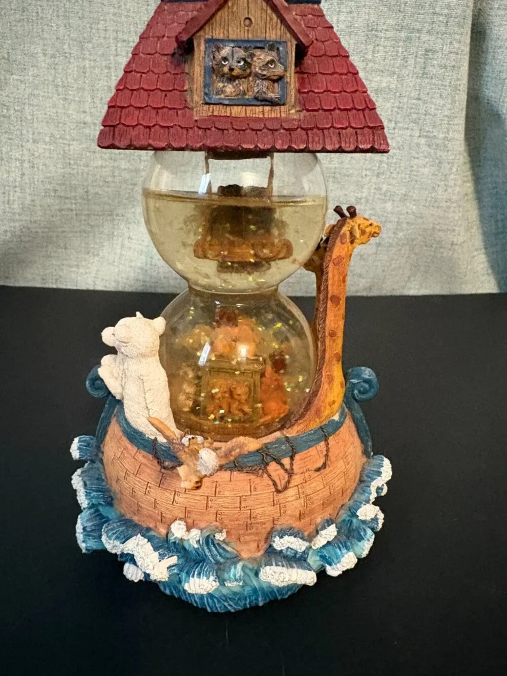 Noah's Ark Musical Double Snow Globe